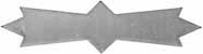 Inlay, Bowtie Escutcheon, 
1.69" by 0.45", nickel silver 0.040" thick